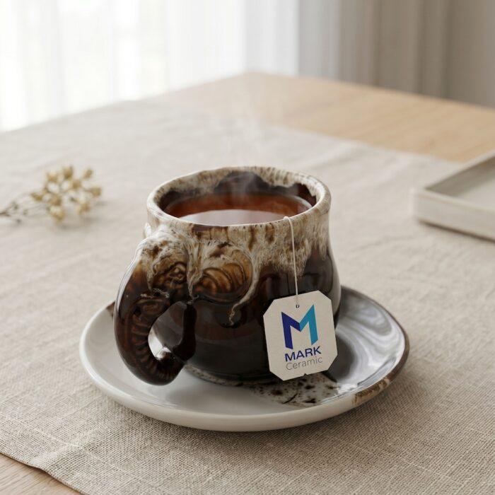 ชุดกาแฟช้าง-13.jpeg ถ้วยกาแฟช้างแฮนด์เมด ลายช้างนำโชค สำหรับธุรกิจ