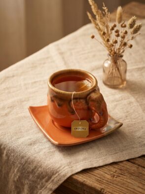 ถ้วยกาแฟช้างเซรามิก พร้อมจานรอง สำหรับโรงแรม