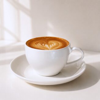 ถ้วยกาแฟเซรามิคพร้อมจานรอง รุ่น CE-003